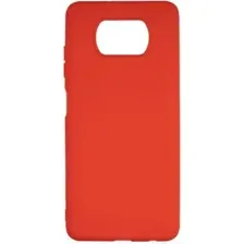 Чехол-накладка Case Matte Lux для Poco X3 (красный)