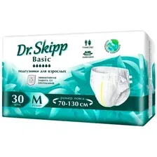 Подгузники для взрослых Dr.Skipp Basic M (30 шт)
