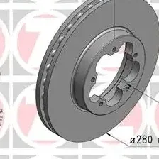 Тормозной диск ZIMMERMANN 250.1356.20 вентилируемый , передняя ось
