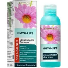 Эмульсия для ванны Aroma Saules Концентрат Имун-Life Состав ароматический (100мл)