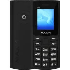 Кнопочный телефон Maxvi C40 (черный)