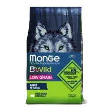 Monge Dog BWild LOW GRAIN сухой корм для собак низкозерновой, из мяса дикого кабана, 2,5кг