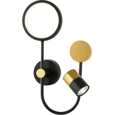 Бра Ambrella LineTech FL51602/3 BK/GD (черный/золото)