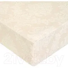 Простыня Миланика Жемчуг на резинке 180x200 (поплин-жаккард)