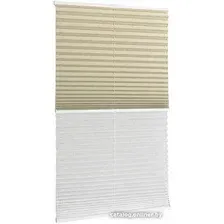 Плиссе Delfa Walnut СПШ-3405/3504 Basic Transparent (62x160, бежевый/белый)