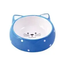 Миска для животных Mr. Kranch Мордочка кошки / MKR211192 (голубой)