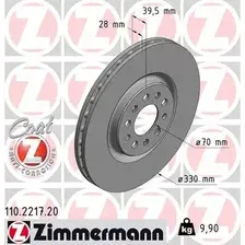 Тормозной диск ZIMMERMANN 110.2217.20 вентилируемый , передняя ось