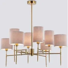 Подвесная люстра Ambrella light LH72383/8 BS/GR (латунь/серый)