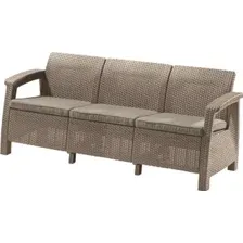 диван садовый Keter Corfu Max Love Seat, капучино