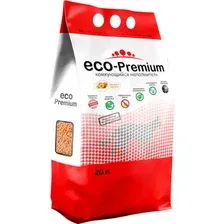 Наполнитель для туалета древесный комкующийся ECO-PREMIUM персик 20 л, 7,6 кг (4631155489066)