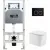 Унитаз подвесной WeltWasser Amberg 506 ST + Nesenbach 004 GL-WT + Amberg RD-BL