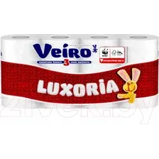 Туалетная бумага Veiro Luxoria 3х слойная (8рул)