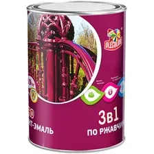 Грунт-эмаль Olecolor 3 в 1 по ржавчине 1014 0.9 кг (слоновая кость)