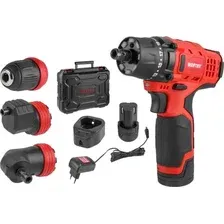 Дрель-шуруповерт Wortex LX BD 1215 Li Set 1326469 (с 2-мя АКБ, кейс)