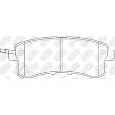 Тормозные колодки дисковые задняя ось NIBK PN0554