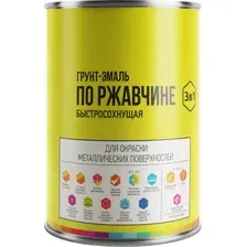 Грунт-эмаль алкидная LIDA ЛАКОКРАСКА по ржавчине 3 в 1 быстросохнущая серая 2 кг