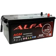 Автомобильный аккумулятор ALFA (3) евро +/- (210 А·ч)