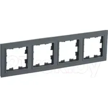 Рамка для выключателей и розеток IEK Brite BR-M42-K53 (графит)