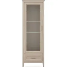 Шкаф-витрина Black Red White Classic REG1W1SZK (глиняный серый)