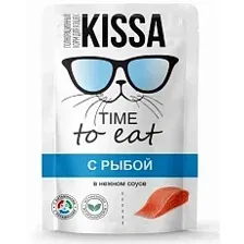 Kissa Пауч для кошек (Рыба в соусе) 75 г х 28 шт
