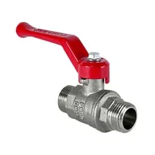Кран шаровой 1/2" нар.-нар. рычаг, никелированный VALFEX VF.220.NR1.012.N/P59