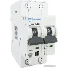 Выключатель автоматический Wilderness DAW2-10 2P 10A B 10kA DAW2-10-2-B010