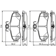 Тормозные колодки Bosch 0986495173