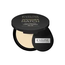 Пудра компактная Eveline Cosmetics Wonder Match SPF30 Матирующая 01 Light Beige (8г)