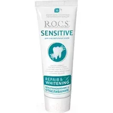 Зубная паста R.O.C.S Sensitive Восстановление и отбеливание 94 мл