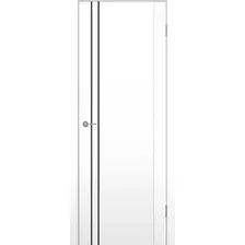 Дверь межкомнатная Contur MX 5 ДГ 70x200 (белый полипропилен/молдинг черный)