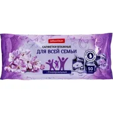 Влажные салфетки OfficeClean 277486 (50шт)