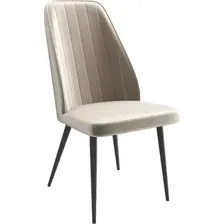 Стул Leonard M d07 pearl grey lux/черный