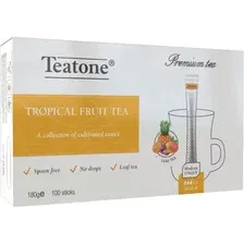 Чай пакетированный Teatone Черный Аромат тропических фруктов (100пак)