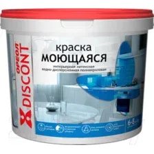 Краска Ореол Дисконт интерьерная моющаяся (6.5кг, белый матовый)