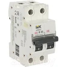 Выключатель автоматический IEK ARMAT M10N 2P C 32А AR-M10N-2-C032