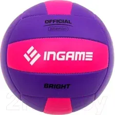 Мяч волейбольный INGAME BRIGHT фиолетовый/розовый