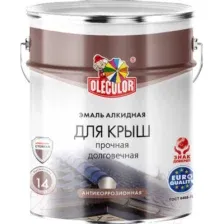 Эмаль Olecolor Алкидная для крыш (5кг, шоколадный)