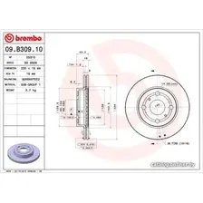 Тормозной диск Brembo 09B30910