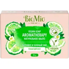 Мыло твердое BioMio Bio-Soap Натуральное Зеленый чай и эфирное масло бергамота (90г)
