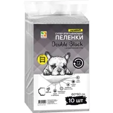 Пеленки для собак Four Pets Double Black, PFA103C-30, 60х60 см, 30 шт