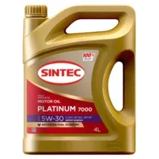 SINTEC Platinum 7000 5W30 GF6A 4L МАСЛО МОТОРНОЕ ILSAC GF6A API SP синтетика SINTEC 600153