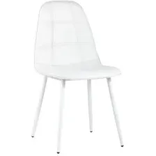 Стул Stool Group Oliver (экокожа белый/белые ножки)