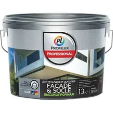 Краска Profilux ВД Facade&Socle (13 кг, белый)