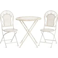 Обеденная группа TetChair Secret de Maison Amalfi (металл, античный белыйметалл, античный белый)