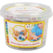 Тесто для лепки Genio kids, 15 цветов