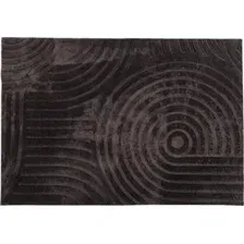 Ковер для жилой комнаты AksHome Geometry Faux Fur (160x200, геометрия, темно-серый)