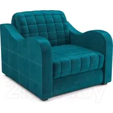 Кресло-кровать Mebel-Ars Барон №4 (бархат сине-зеленый Star Velvet 43 Black Green)