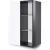 Шкаф распашной Metaldesign MD Color 616.01.11 (черный/белый)