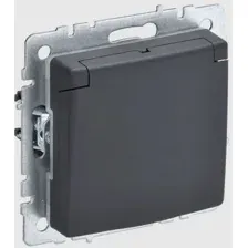 Розетка IEK Brite РСбш10-3-БрГ