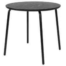 Кухонный стол Bergenson Bjorn Round / BB0000838 (черный)